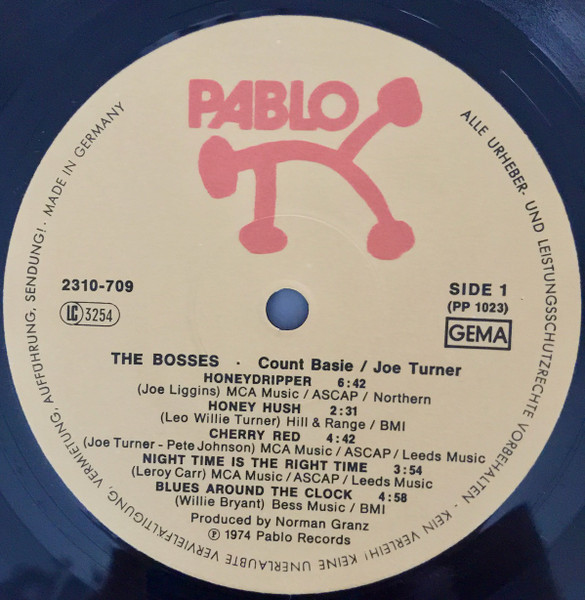 Count Basie / Big Joe Turner - The Bosses | Pablo Records (2310 709) - 2