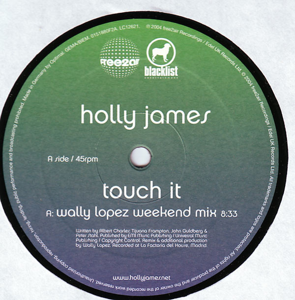 Holly James - Touch It | free2air Recordings (0151880F2A) - main Holly James - Touch It | free2air Recordings (0151880F2A) - main