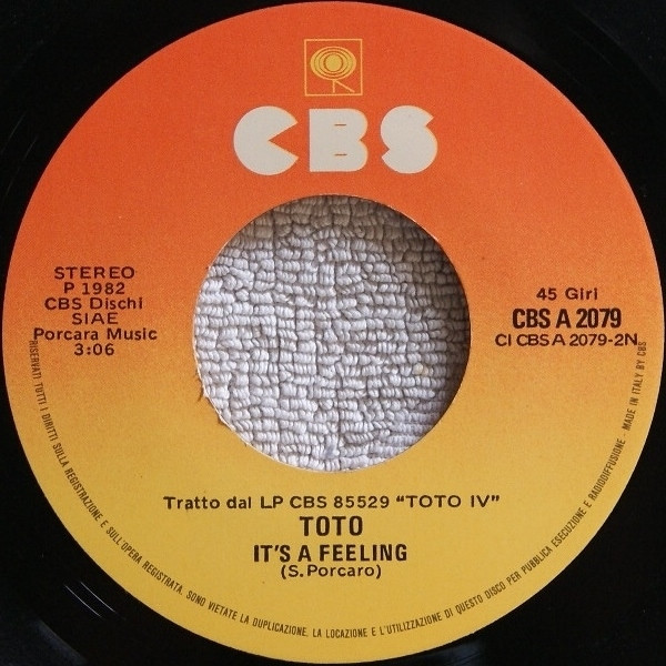 Toto - Rosanna | CBS (CBS A 2079) - 4