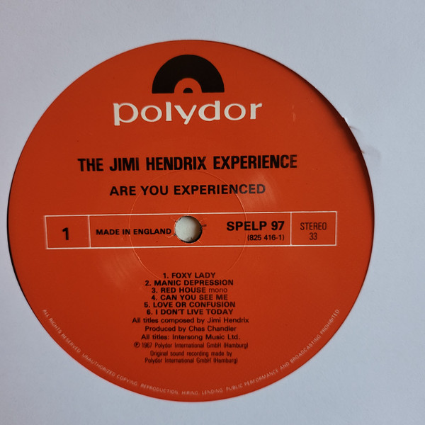 The Jimi Hendrix Experience - Are You Experienced | Polydor (SPELP 97) - 3