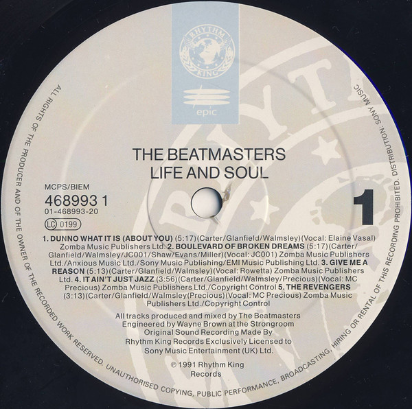 The Beatmasters - Life & Soul | Rhythm King (468993 1) - 3 The Beatmasters - Life & Soul | Rhythm King (468993 1) - 3