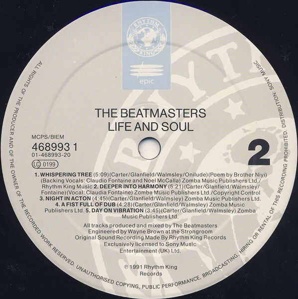 The Beatmasters - Life & Soul | Rhythm King (468993 1) - 4 The Beatmasters - Life & Soul | Rhythm King (468993 1) - 4