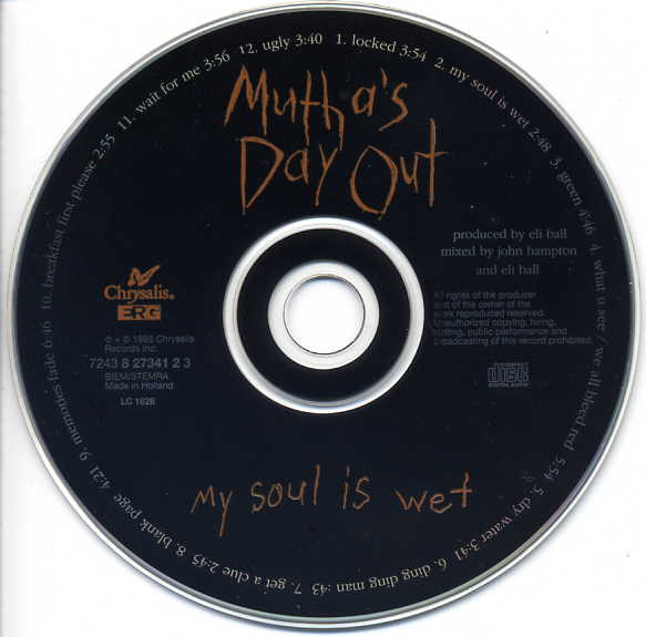 Mutha's Day Out - My Soul Is Wet | Chrysalis (CDCHR 6061) - 3