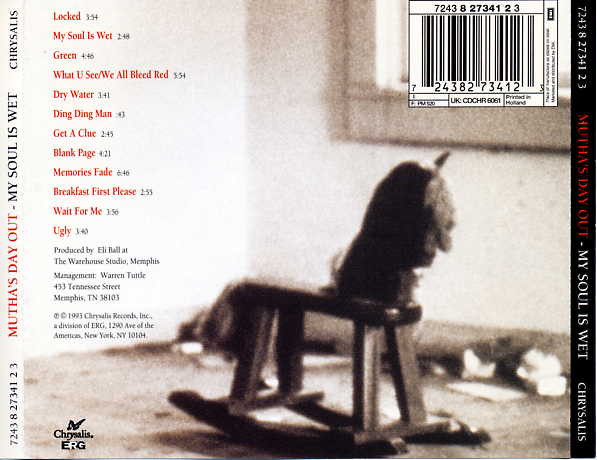 Mutha's Day Out - My Soul Is Wet | Chrysalis (CDCHR 6061) - 2