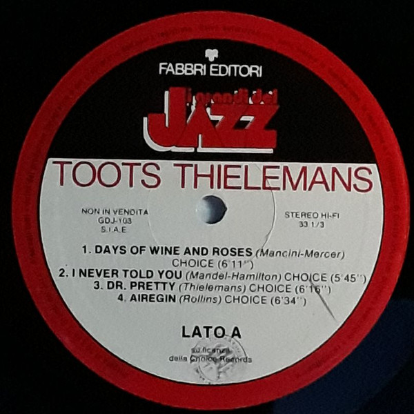 Toots Thielemans - Toots Thielemans | Fabbri Editori (GDJ-103) - 3
