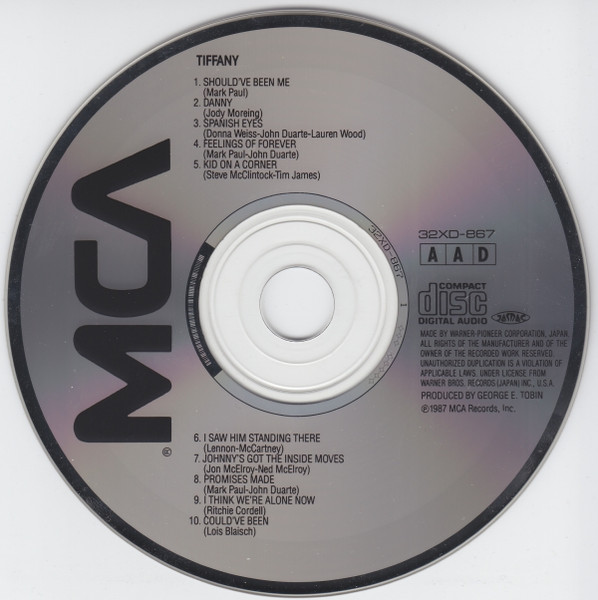 Tiffany - Tiffany | MCA Records (32XD-867) - 3 Tiffany - Tiffany | MCA Records (32XD-867) - 3