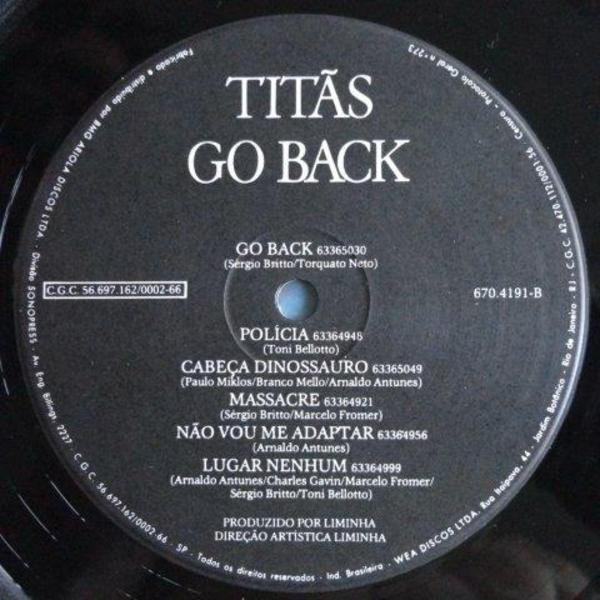 Titãs - Go Back | WEA (670-4191) - 4