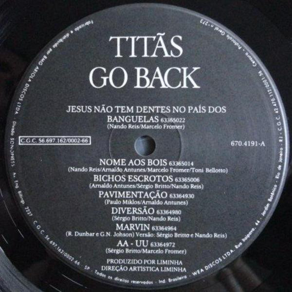 Titãs - Go Back | WEA (670-4191) - 3