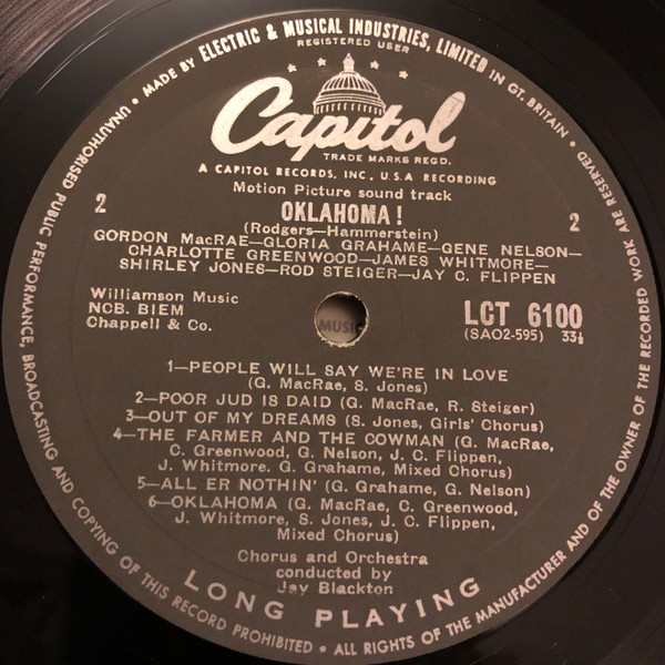 Rodgers & Hammerstein - Oklahoma! | Capitol Records (LCT 6100) - 4