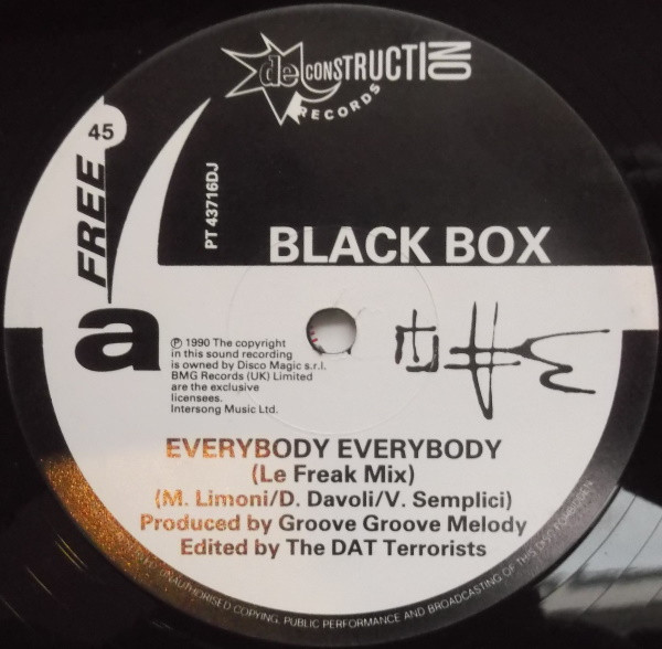 Black Box - Everybody Everybody | Deconstruction (PT 43716DJ) - main Black Box - Everybody Everybody | Deconstruction (PT 43716DJ) - main