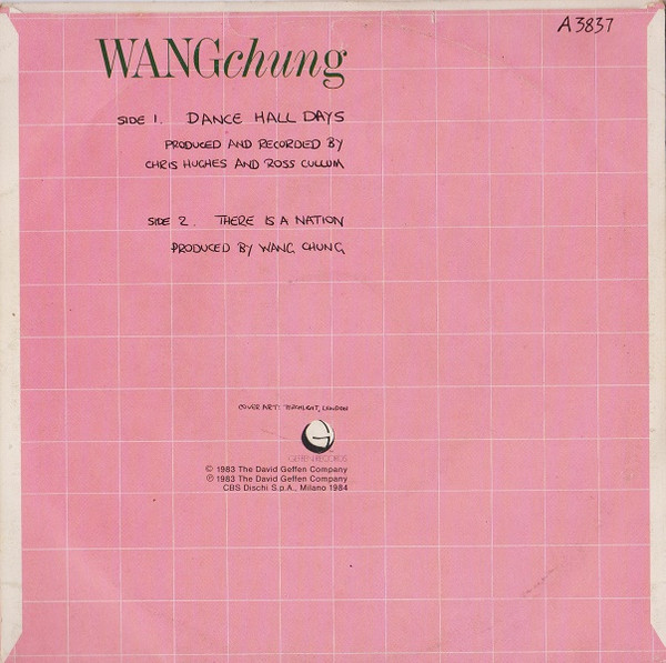 Wang Chung - Dance Hall Days | Geffen Records (GEF A 3837) - 2