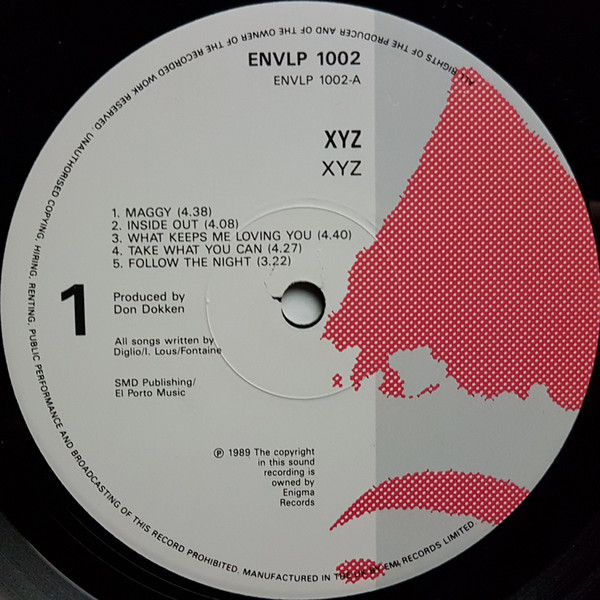 XYZ - Xyz | Enigma (ENVLP 1002) - 3 XYZ - Xyz | Enigma (ENVLP 1002) - 3