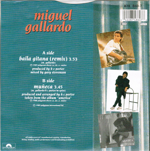 Miguel Gallardo - Baila Gitana (Remix) | Polydor (874 860-7) - 2
