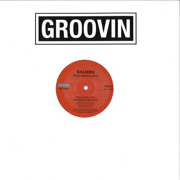 Kalisha - Don't Need A Lover | Groovin Recordings (GR 1254) - 3