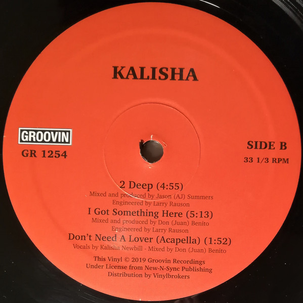 Kalisha - Don't Need A Lover | Groovin Recordings (GR 1254) - 2