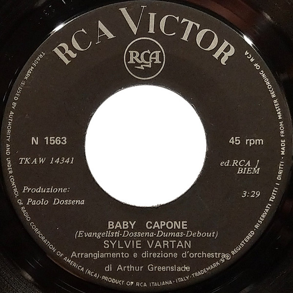 Sylvie Vartan - Zum Zum Zum / Baby Capone | RCA Victor (N 1563) - 4