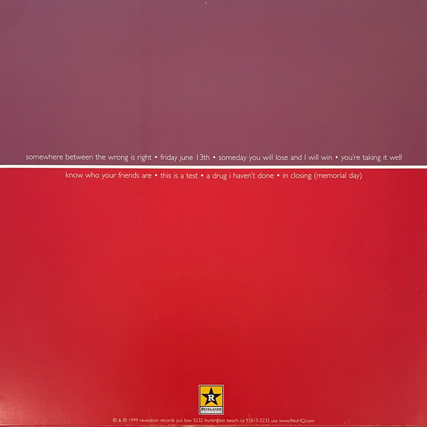 Kill Holiday - Somewhere Between The Wrong Is Right | Revelation Records (rev:77) - 2 Kill Holiday - Somewhere Between The Wrong Is Right | Revelation Records (rev:77) - 2