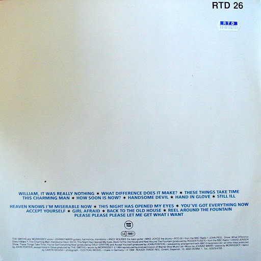 The Smiths - Hatful Of Hollow | Rough Trade (RTD 26) - 2