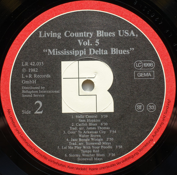 Various - Mississippi Delta Blues | L+R Records (LR 42.035) - 3 Various - Mississippi Delta Blues | L+R Records (LR 42.035) - 3