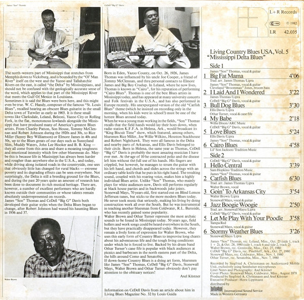Various - Mississippi Delta Blues | L+R Records (LR 42.035)