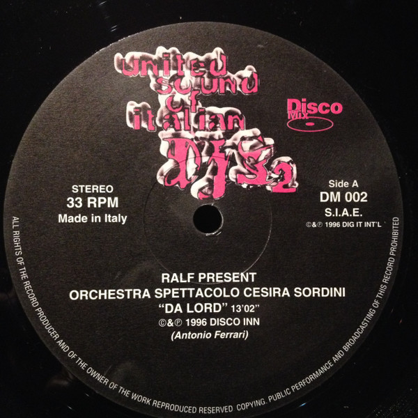 Various - United Sound Of Italian DJs 2 | Disco Mix (DM 002) - 3 Various - United Sound Of Italian DJs 2 | Disco Mix (DM 002) - 3