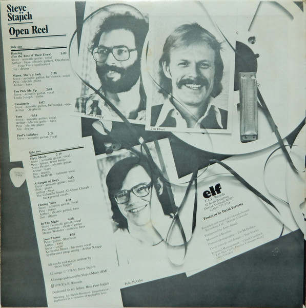 Steve Stajich - Open Reel | E.L.F. Records (SF92672) - 2 Steve Stajich - Open Reel | E.L.F. Records (SF92672) - 2
