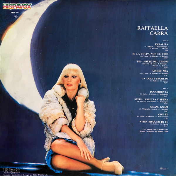 Raffaella Carrà - Fatalità | Hispavox (HIS 30-41) - 2