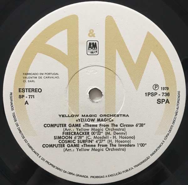 Yellow Magic Orchestra - Yellow Magic | A&M Records (1 PSP 736) - 3
