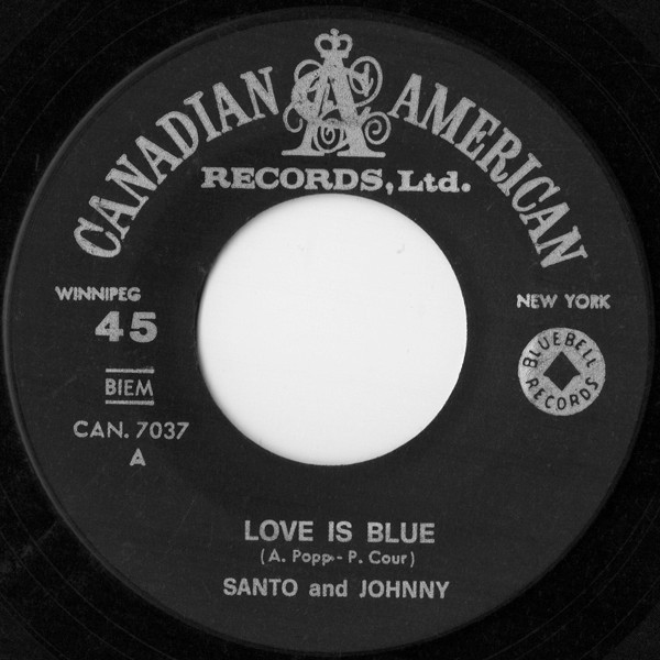 Santo & Johnny - Love Is Blue | Canadian American (CAN. 7037) - 3