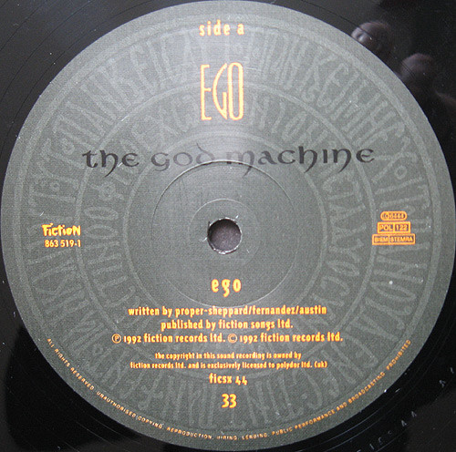 The God Machine - Ego | Fiction Records (ficsx 44) - 2