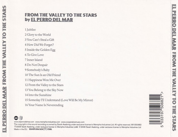 El Perro Del Mar - From The Valley To The Stars | Memphis Industries (MI1050682) - 4