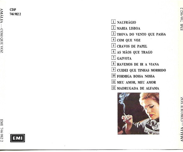 Amália Rodrigues - Com Que Voz | EMI (CDP 746 982 2) - 2