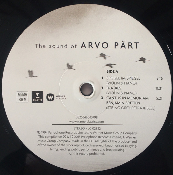 Arvo Pärt - The Sound Of Arvo Pärt | Erato (0825646043798) - 4