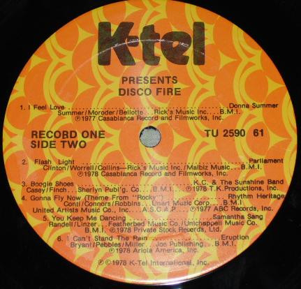 Various - Disco Fire | K-Tel (TU 2590) - 4 Various - Disco Fire | K-Tel (TU 2590) - 4