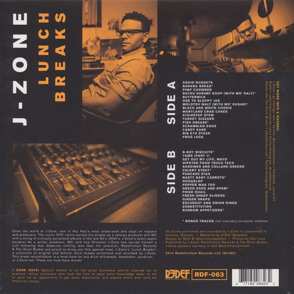 J-Zone - Lunch Breaks | Redefinition Records (RDF-063) - 2 J-Zone - Lunch Breaks | Redefinition Records (RDF-063) - 2