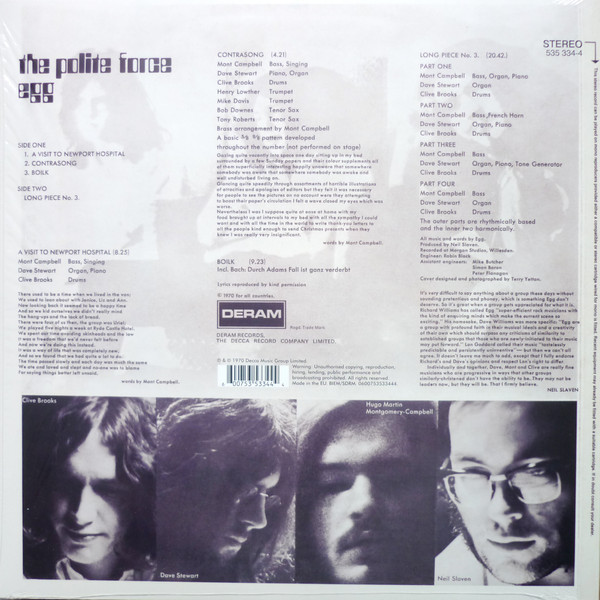 Egg - The Polite Force | Deram (535 334-4) - 2