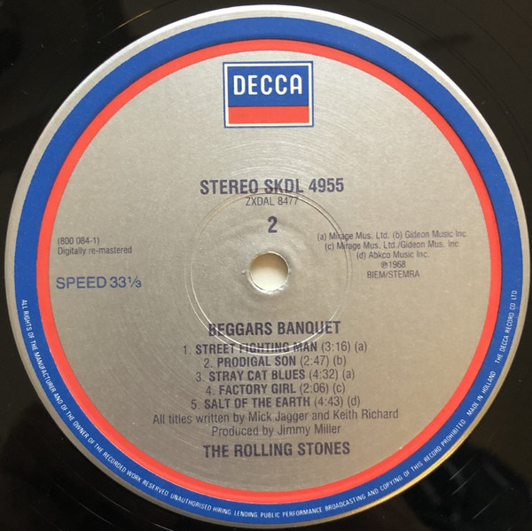 The Rolling Stones - Beggars Banquet | Decca (SKDL 4955) - 4 The Rolling Stones - Beggars Banquet | Decca (SKDL 4955) - 4