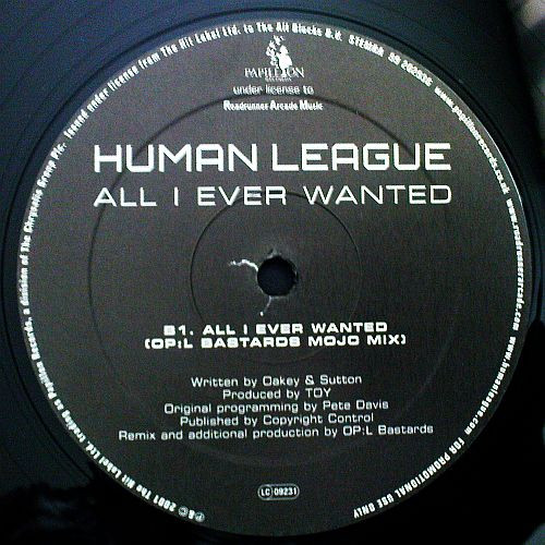 The Human League - All I Ever Wanted | Papillon Records (99 202936) - 2
