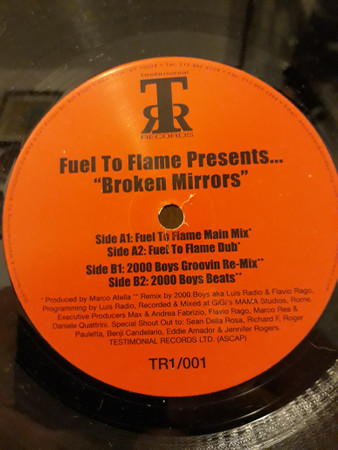 Fuel To Flame - Broken Mirrors | Testimonial Records (TR1/001)