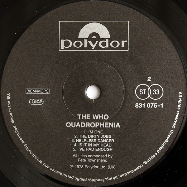 The Who - Quadrophenia | Polydor (831 074-1) - 4