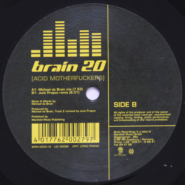 Brain - Acid Motherfuckers | Brain Recordings (BRN-0020-12) - main Brain - Acid Motherfuckers | Brain Recordings (BRN-0020-12) - main