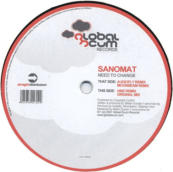 Sanomat - Need To Change | Global Scum Records (GSCUM004)