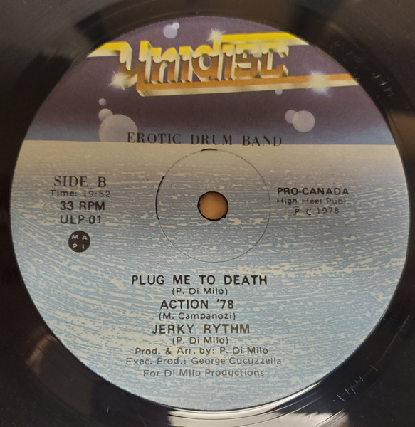 Erotic Drum Band - Action 78 [Vinyl] | Unidisc (ULP-01) - 4