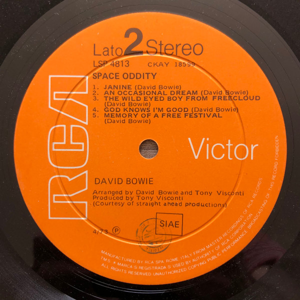 David Bowie - Space Oddity | RCA Victor (LSP-4813) - 4