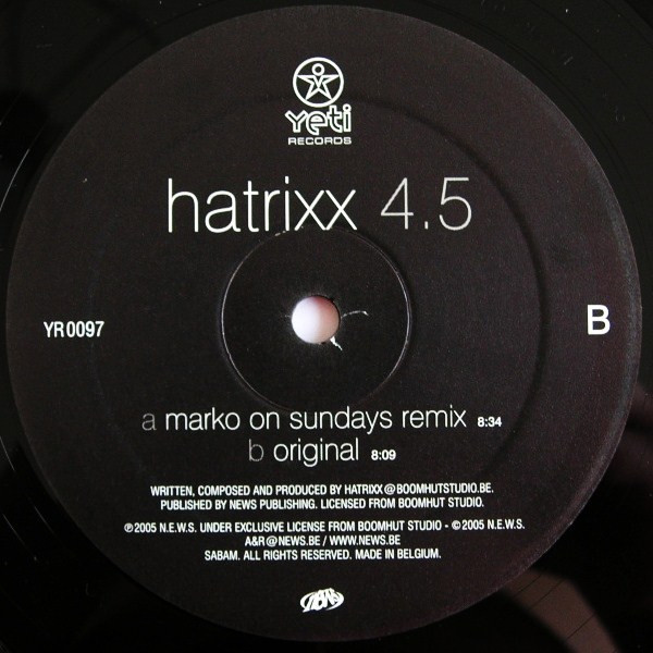 Hatrixx - 4.5 | Yeti Records (YR 0097) - 4