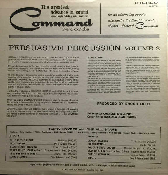 Terry Snyder And The All Stars - Persuasive Percussion Volume 2 | Command (RS 808SD) - 3 Terry Snyder And The All Stars - Persuasive Percussion Volume 2 | Command (RS 808SD) - 3