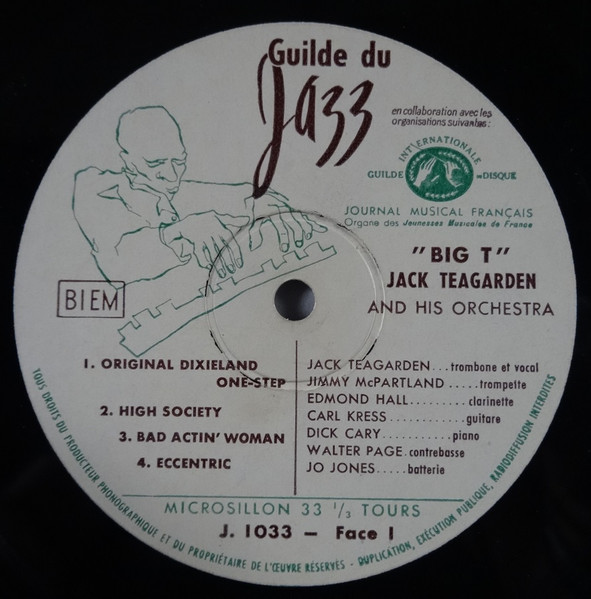 Jack Teagarden And His Orchestra - Le Grand T | Guilde Du Jazz (J-1033) - 3