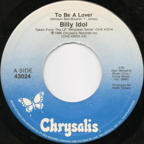 Billy Idol - To Be A Lover | Chrysalis (43024) - 3