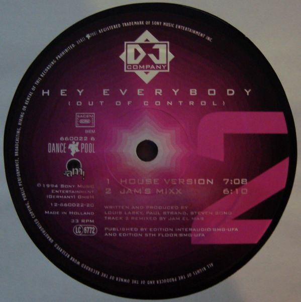 DJ Company - Hey Everybody (Out Of Control) | JAM! (DAN 660022 6) - 4 DJ Company - Hey Everybody (Out Of Control) | JAM! (DAN 660022 6) - 4