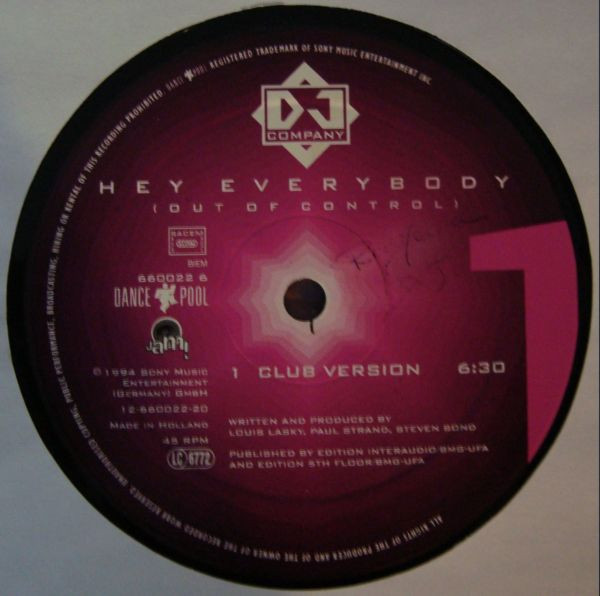 DJ Company - Hey Everybody (Out Of Control) | JAM! (DAN 660022 6) - 3 DJ Company - Hey Everybody (Out Of Control) | JAM! (DAN 660022 6) - 3